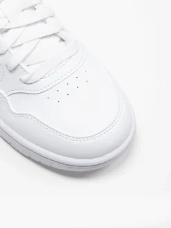 Adidas Junior White Hoops Mid 3.0 K Trainers