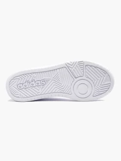 Adidas Teen White Hoops Mid 3.0 Lace-up Trainers