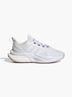 Adidas White Alphabounce + Lace-up Trainer