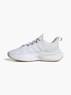 Adidas White Alphabounce + Lace-up Trainer