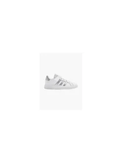 Adidas White/ Silver Grand Court El Junior Girls