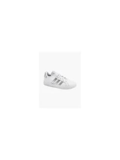 Adidas White/ Silver Grand Court El Junior Girls