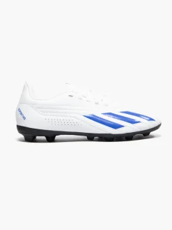 Adidas White/Blue Deportivo II FXG J Teen Lace-Up Football Boot