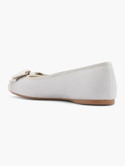 Beige Ballerina with Bow Detail