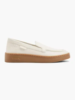 Beige Bench Gum Sole Flat Loafer
