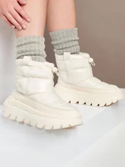 Beige Buffalo Chunky Sole Snowboot