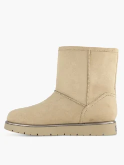 Beige Esprit Platform Warm Lined Ankle Boot