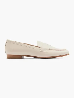 Beige Flat Panelled Loafer