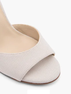 Beige High Heel with Ankle Strap