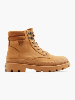 Beige Hiker Lace Up Boot