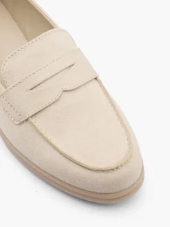 Beige Imitation Suede Loafer