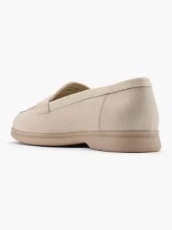 Beige Imitation Suede Loafer