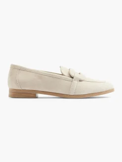 Beige Leather Loafer