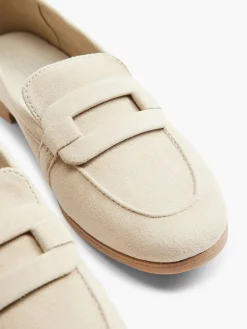Beige Leather Loafer