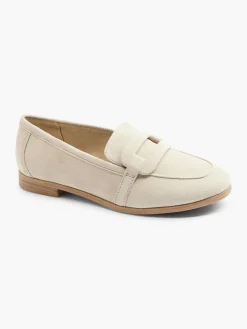 Beige Leather Loafer