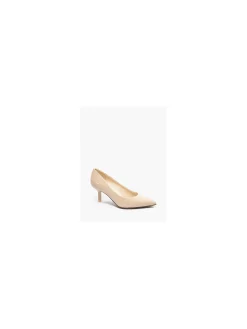 Beige Mid-heel Court Heel