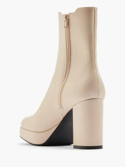 Beige Platform Chelsea Boot