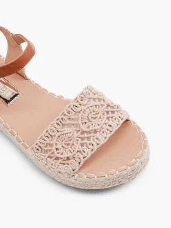 Beige Woven Detailed Platform Espadrille