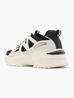 Beige/Black Chunky Trainer