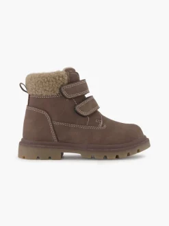Bench Toddler Boy Fur Trim Twin Strap Boot