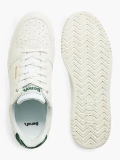 Bench White/Green Casual Lace-up Trainer