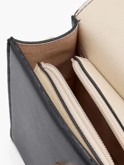 Black and Beige Crossbody Bag