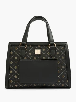 Black and Gold Monogram Handbag