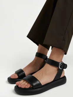 Black Ankle Strap Sandal