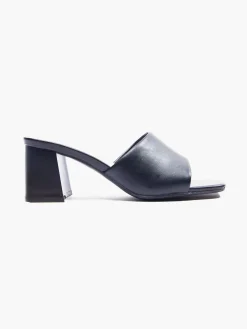 Black Backless Mule