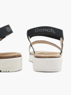 Black Bench Footbed Sandals