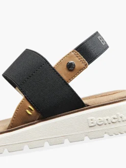 Black Bench Footbed Sandals