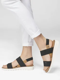 Black Bench Footbed Sandals