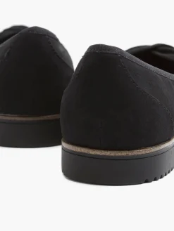 Black Bow Detail Loafers