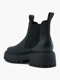 Black Chunky Sole Chelsea Boot