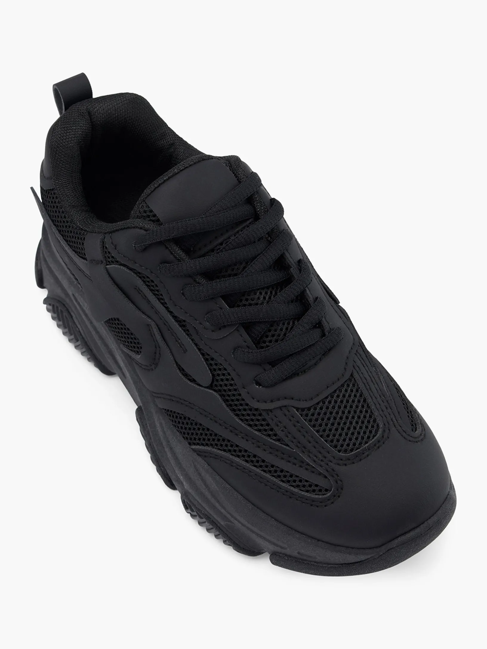 Black Chunky Trainer