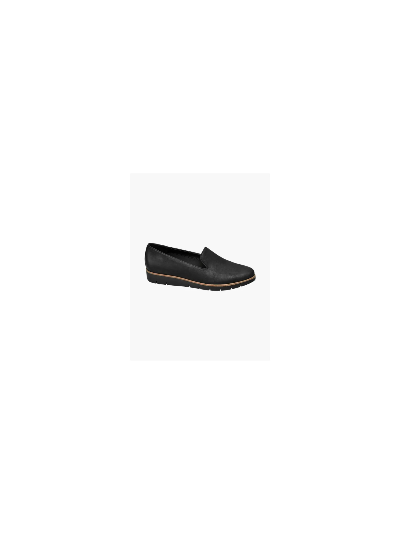 Black Contrast Slip-on Loafers