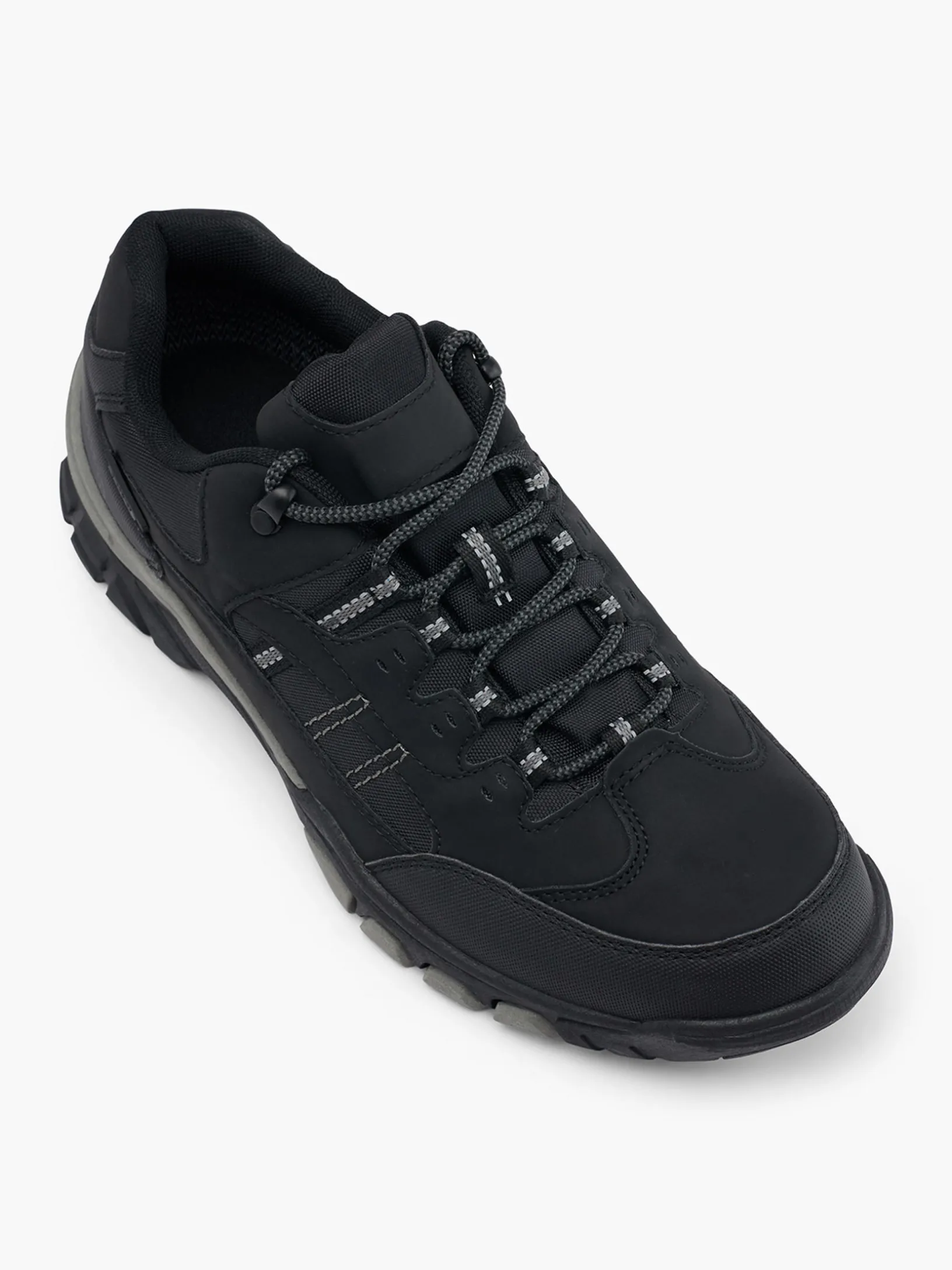 Black Dei-Tex Lace-up Hiker Shoes
