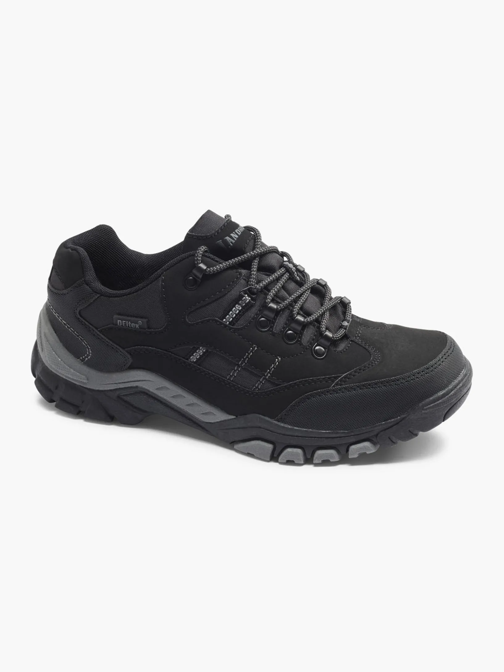 Black Dei-Tex Lace-up Hiker Shoes