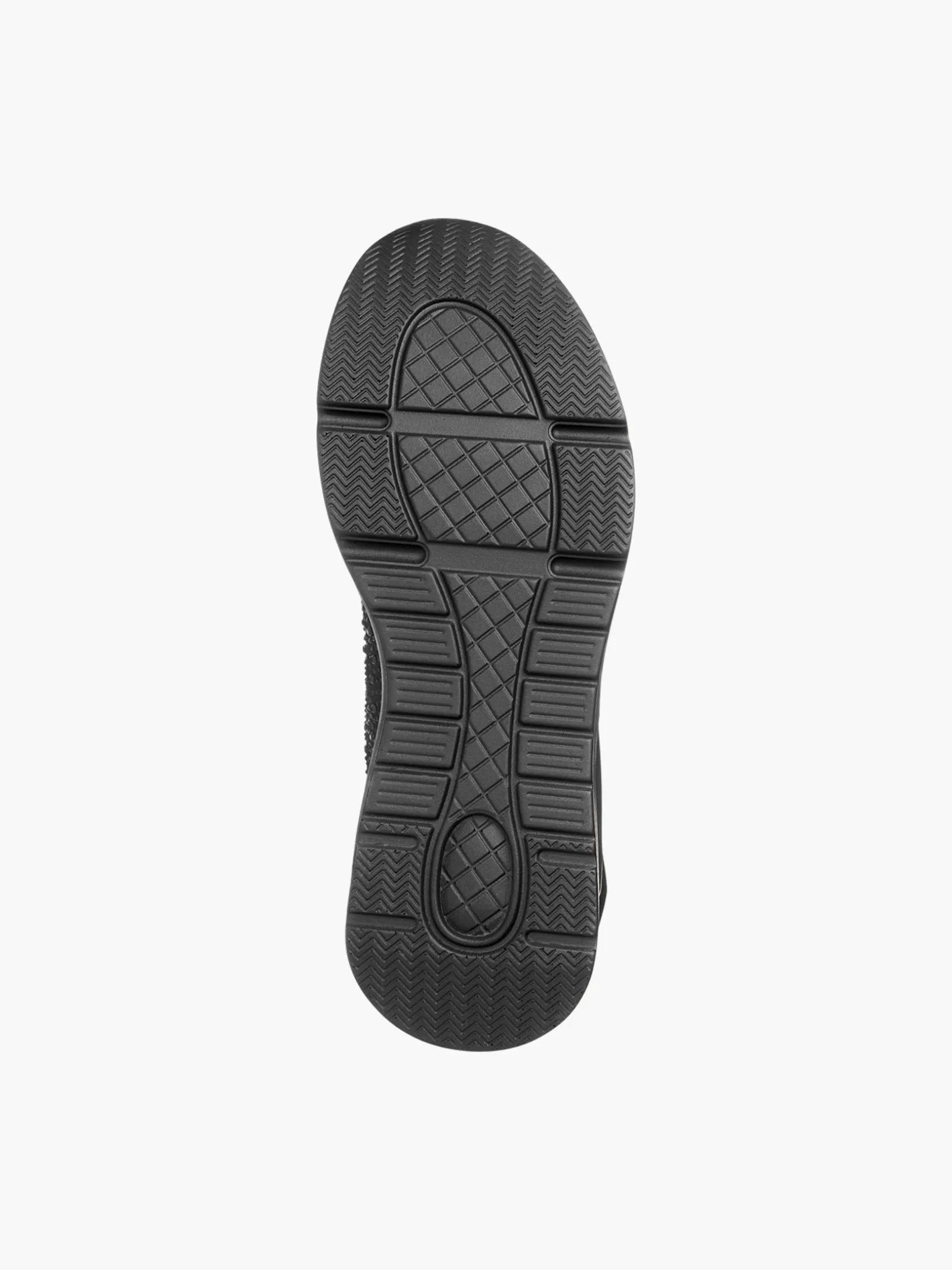 Black Diamante Detailed Chunky Trainers