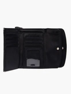 Black Double Flap Purse