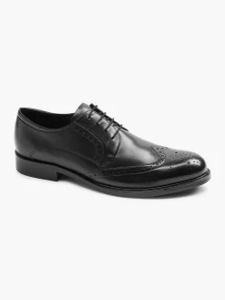 Black Formal Leather Lace-up Brogue