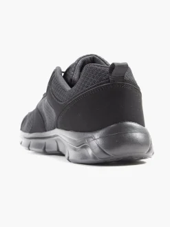 Black Herald Memory Foam Lace Up Trainers