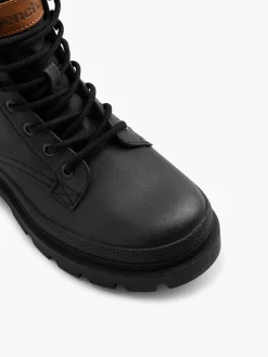 Black Hiker Lace Up Boot