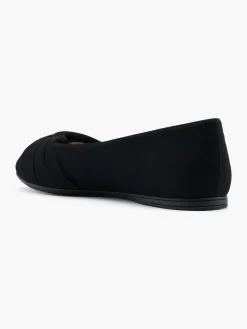 Black Knotted Detail Ballerina