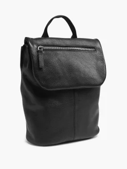 Black Leather Backpack