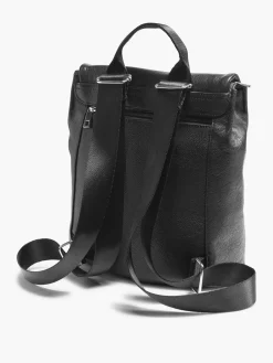 Black Leather Backpack