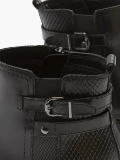 Black Leather Chelsea Boots