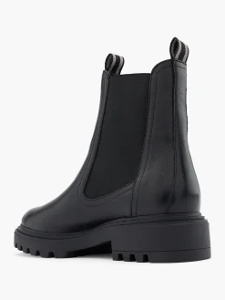 Black Leather Chelsea Boot