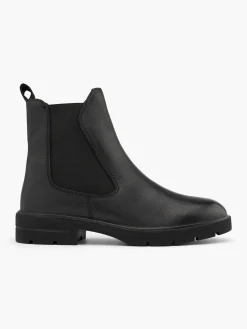 Black Leather Classic Chelsea Boot