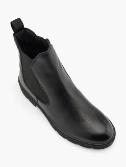 Black Leather Classic Chelsea Boot